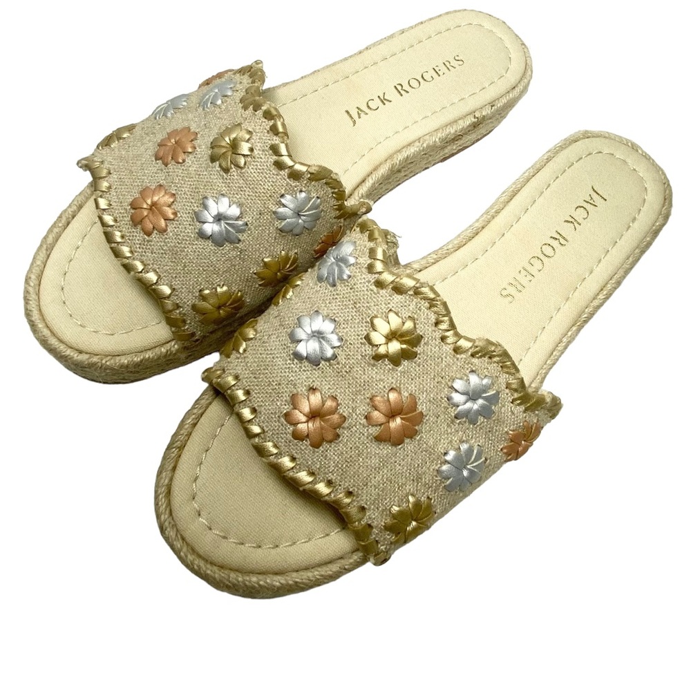 Jack Rogers Palmer Espadrille Platform Slides